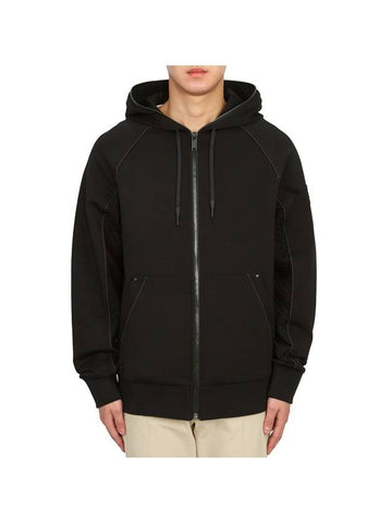 Men's Cotton Hooded Jacket Black - MOOSE KNUCKLES - BALAAN 1