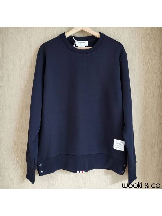 Center Back Stripe Crewneck Sweatshirt Navy - THOM BROWNE - BALAAN 2