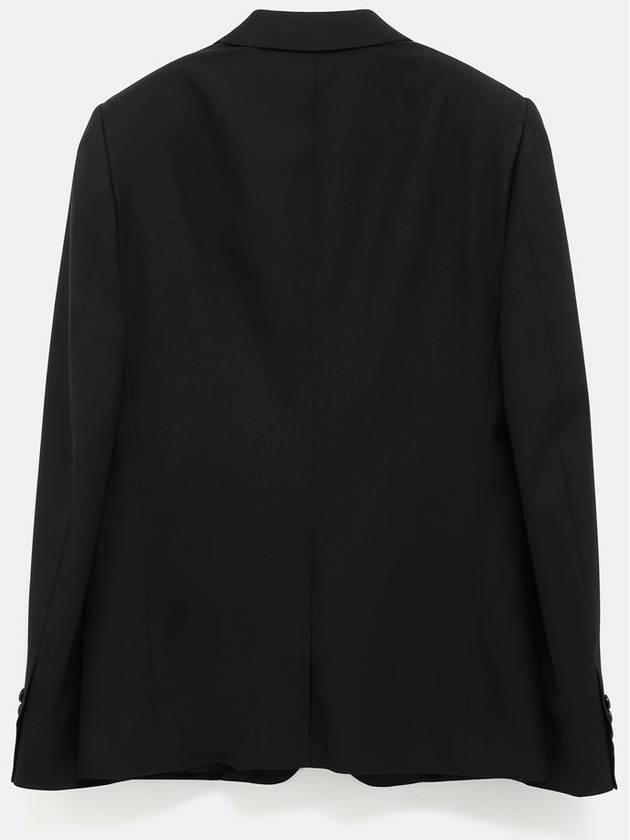 Wool Gabardine Jacket Black - CELINE - BALAAN 3