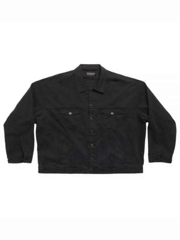 Back Taped Denim Jacket Black - BALENCIAGA - BALAAN 2