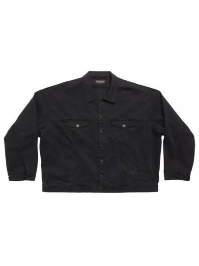 Back Taped Denim Jacket Black - BALENCIAGA - BALAAN 2