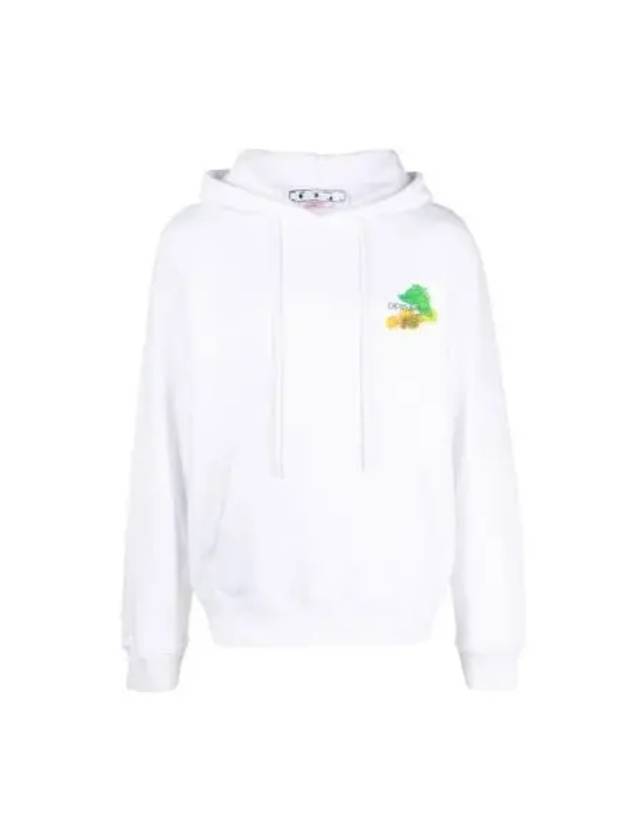 Men's Brush Arrow Hoodie White - OFF WHITE - BALAAN 2