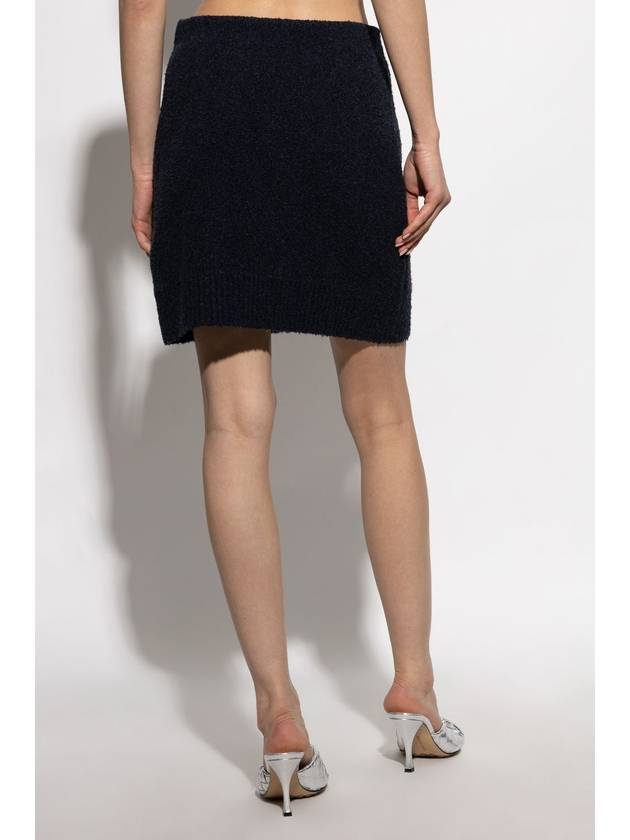 Bottega Veneta Skirt With Pockets, Women's, Navy Blue - BOTTEGA VENETA - BALAAN 4