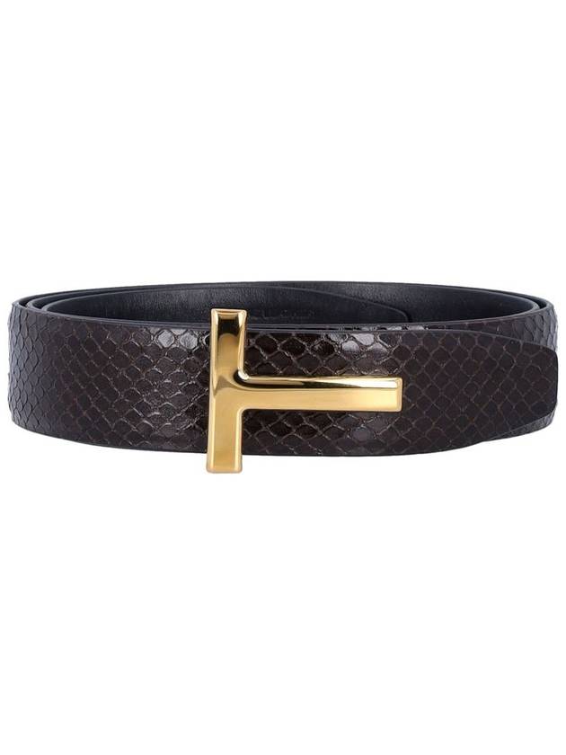 Tom Ford Printed Python Belt - TOM FORD - BALAAN 1