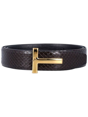 Tom Ford Printed Python Belt - TOM FORD - BALAAN 1