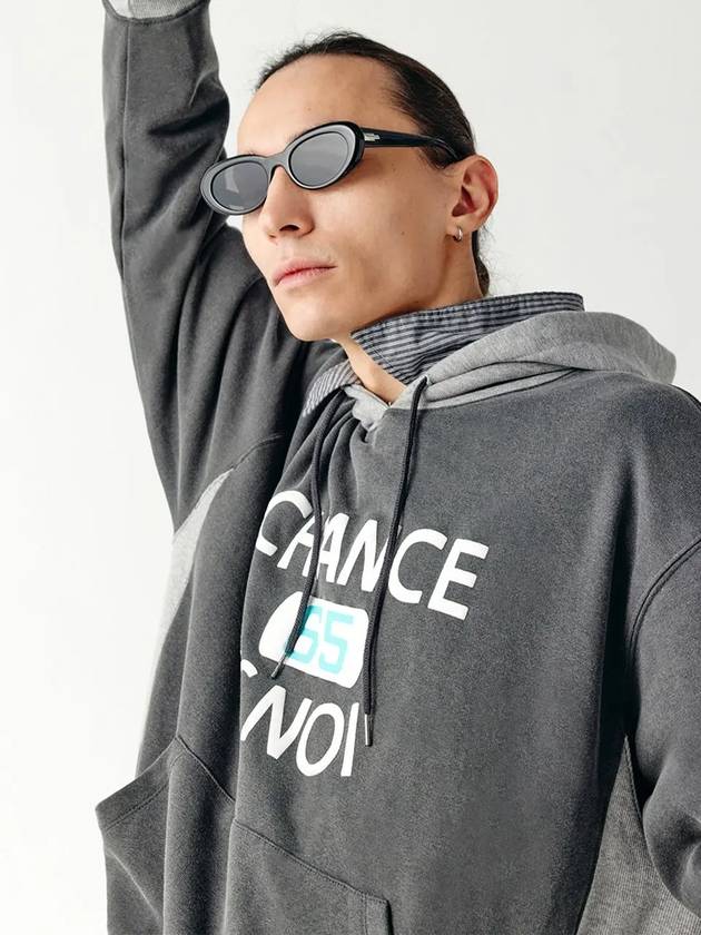 Unisex BAMXHD Basket Sweat Hoodie Mix Charcoal - CHANCE'S NOI - BALAAN 1