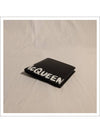 Men's White Graffiti Logo Half Wallet Black - ALEXANDER MCQUEEN - BALAAN 9