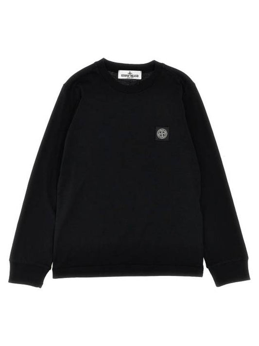 Kids Junior T Shirt 801620447V0029 Black - STONE ISLAND - BALAAN 1