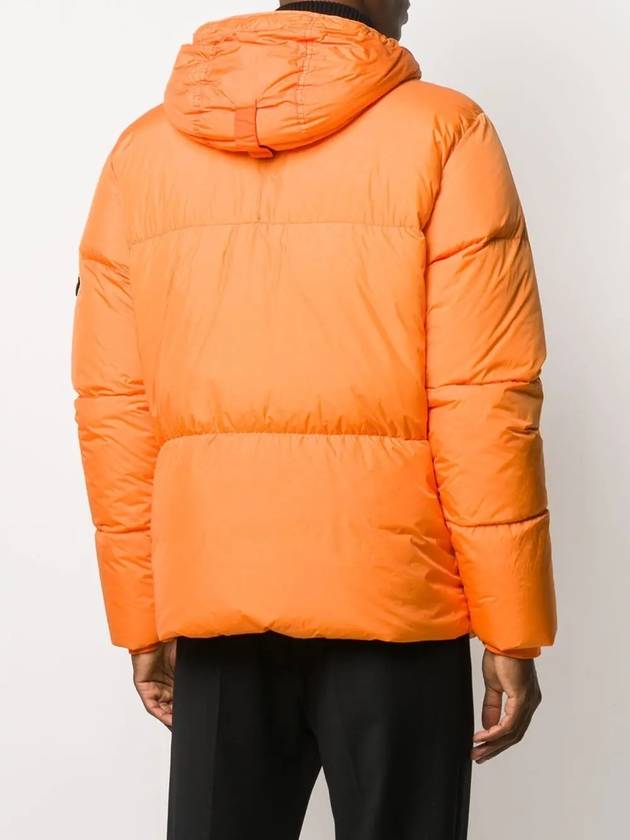 Men's Crinkle Reps Hooded Down Padding Orange - STONE ISLAND - BALAAN 5