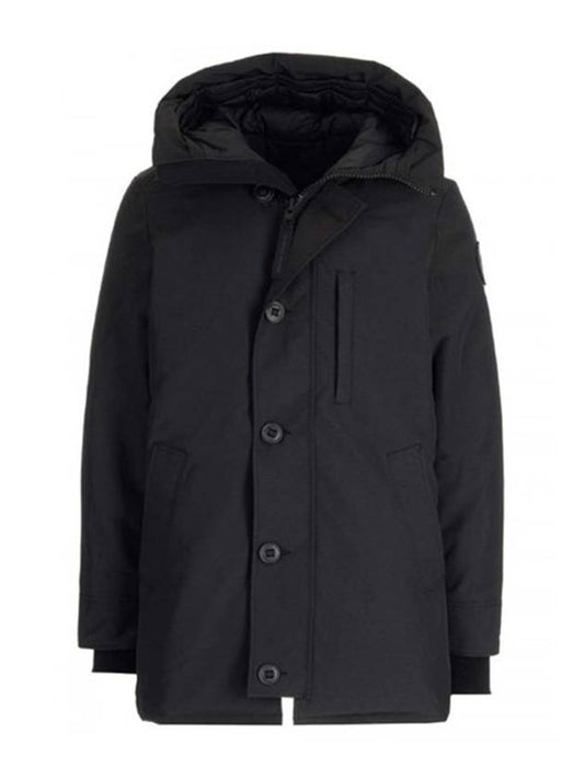 Langford Label Padding Parka Black - CANADA GOOSE - BALAAN 2