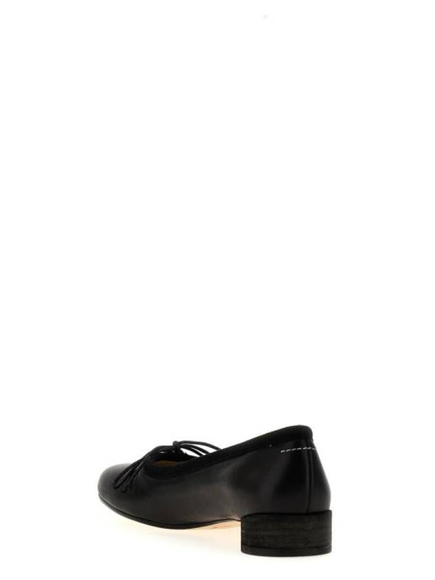 Leather Ballerina Flats Black - MAISON MARGIELA - BALAAN 4