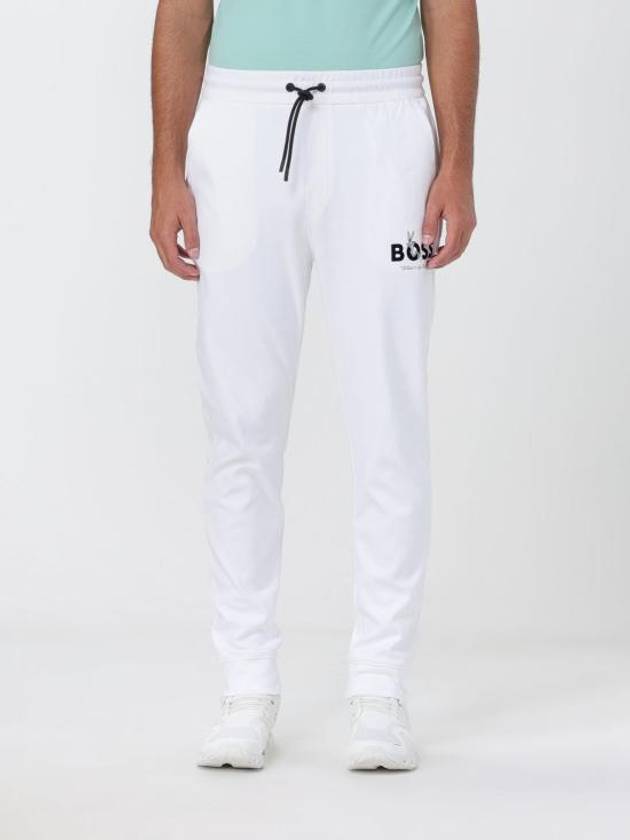 Logo Track Pants White - HUGO BOSS - BALAAN 1