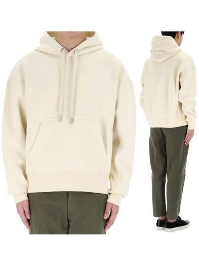 Label Hoodie Ivory - AMI - BALAAN 2