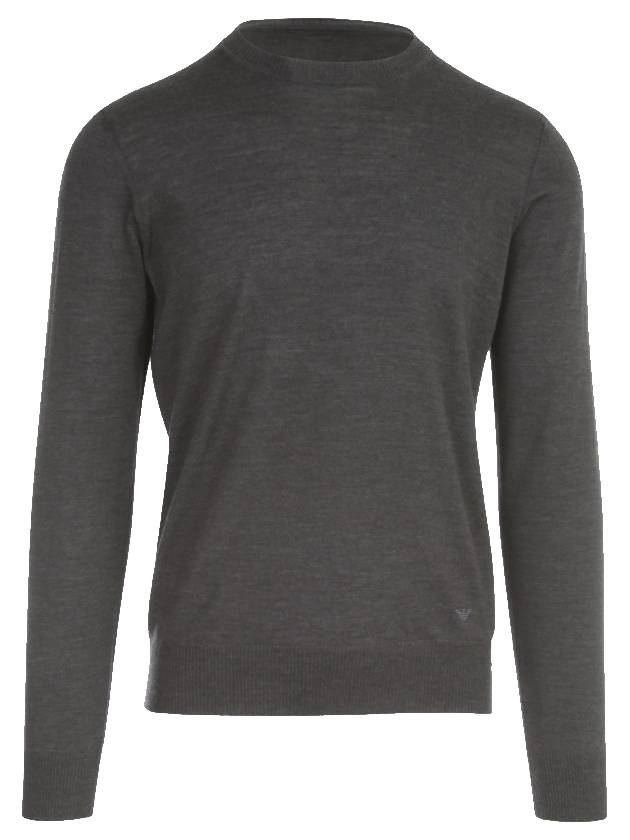 Men's Wool Knit Top Black - EMPORIO ARMANI - BALAAN 1