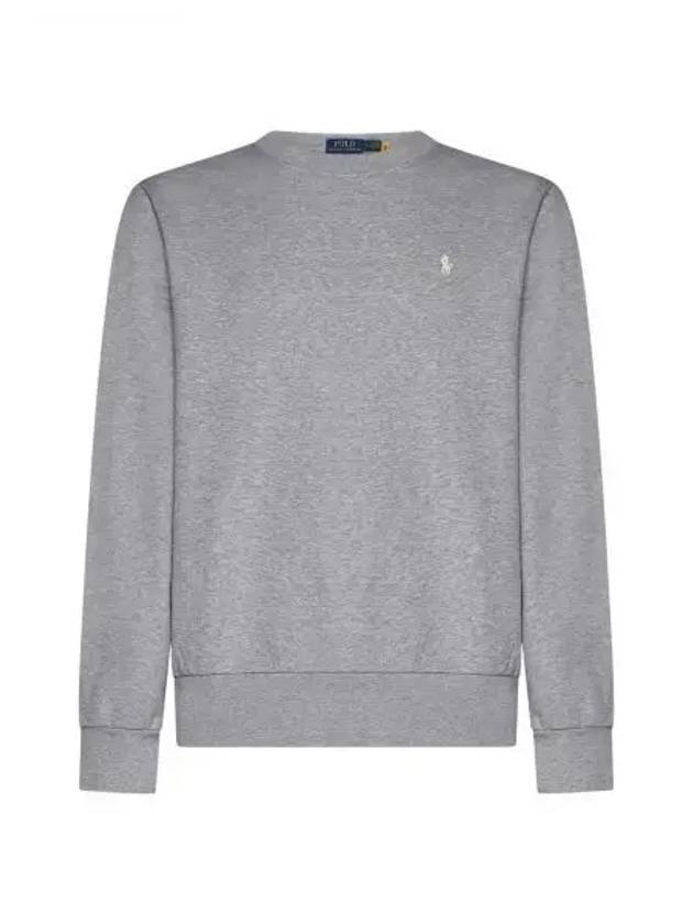 Embroidered Pony Logo Crew Neck Cotton Sweatshirt Grey - POLO RALPH LAUREN - BALAAN 2