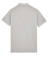 Wappen Cotton Short Sleeve Polo Shirt Dust Grey - STONE ISLAND - BALAAN 3