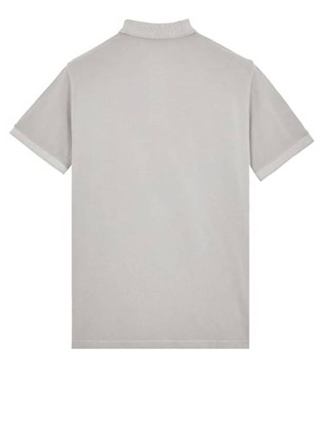 Wappen Cotton Short Sleeve Polo Shirt Dust Grey - STONE ISLAND - BALAAN 3