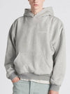 Logo Print Cotton Hoodie Grey - DIOR - BALAAN 4