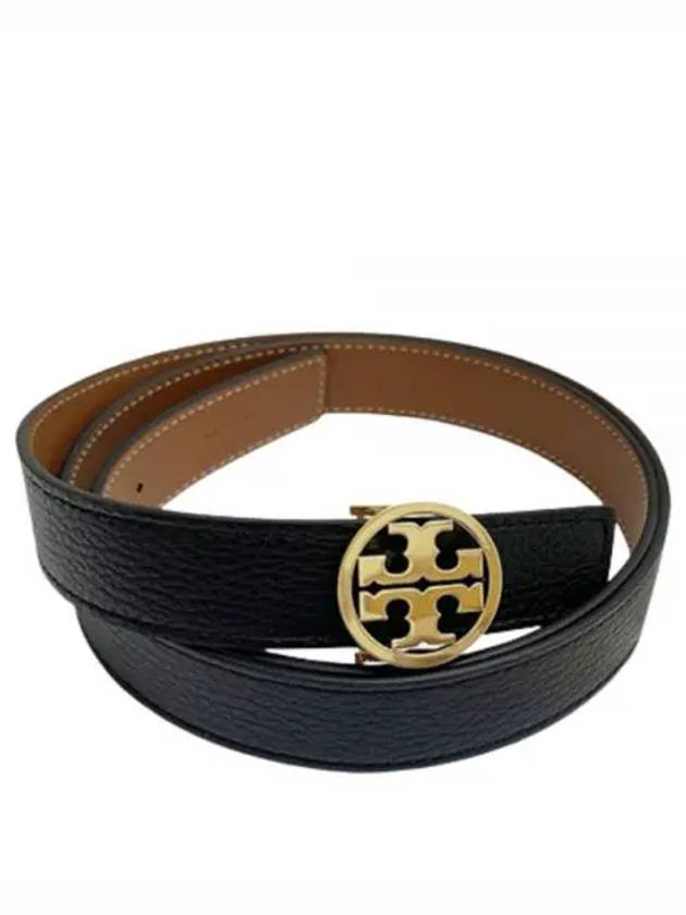 1 Miller Reversible Leather Belt Black Classic Cuoio - TORY BURCH - BALAAN 2