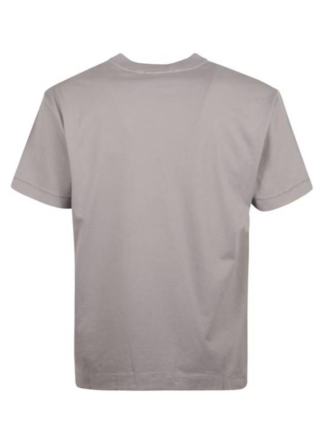 Logo Patch Short Sleeves T-Shirt Grey - STONE ISLAND - BALAAN 5