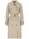 Kensington Heritage Cotton Trench Double Coat Beige - BURBERRY - BALAAN 2