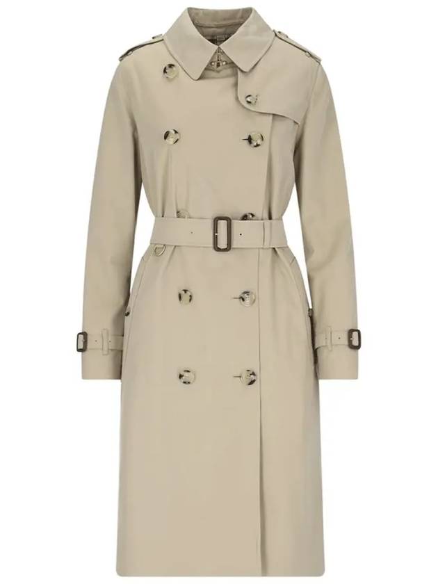 Kensington Heritage Cotton Trench Double Coat Beige - BURBERRY - BALAAN 2