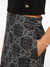 Women's GG Monogram Tweed A-Line Skirt Dark Grey - GUCCI - BALAAN 5