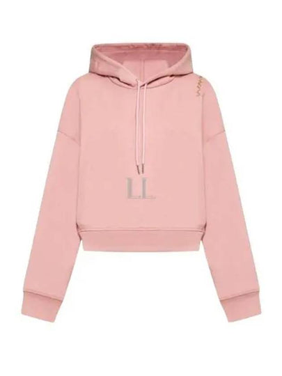 Embroidered Logo Hoodie Pink - MARNI - BALAAN 2