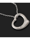 925 sterling silver 5P diamond Elsa Peretti open heart pendant necklace - TIFFANY & CO. - BALAAN 4