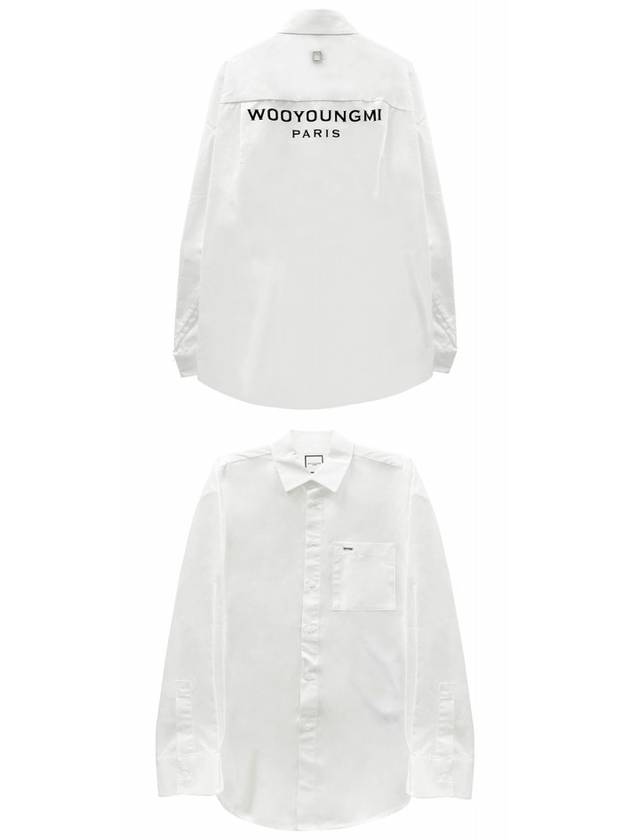 Cotton Back Logo Shirt White W243SH07811W - WOOYOUNGMI - BALAAN 5