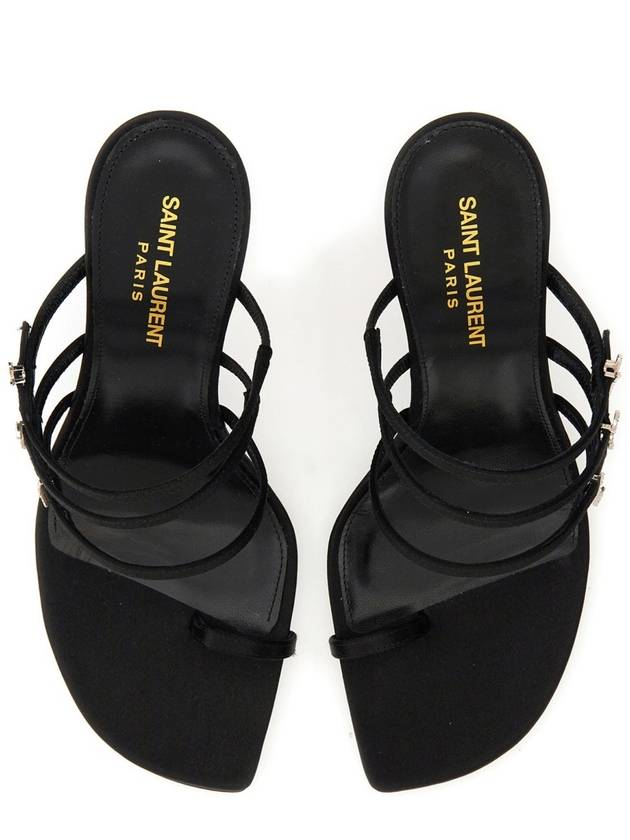 Sandals 7752149QNAG1000 BLACK - SAINT LAURENT - BALAAN 6