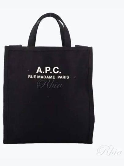 Recovery Logo Printing Cotton Tote Bag Black - A.P.C. - BALAAN 2