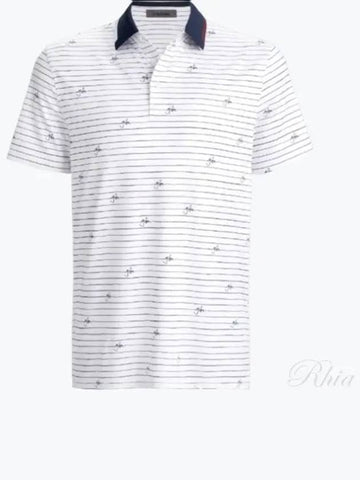 GFR Script Stripe Tech Jersey Polo GMP000052 SNO Men - G/FORE - BALAAN 1