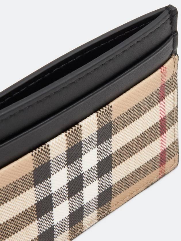 Vintage Check Card Wallet Beige - BURBERRY - BALAAN 4