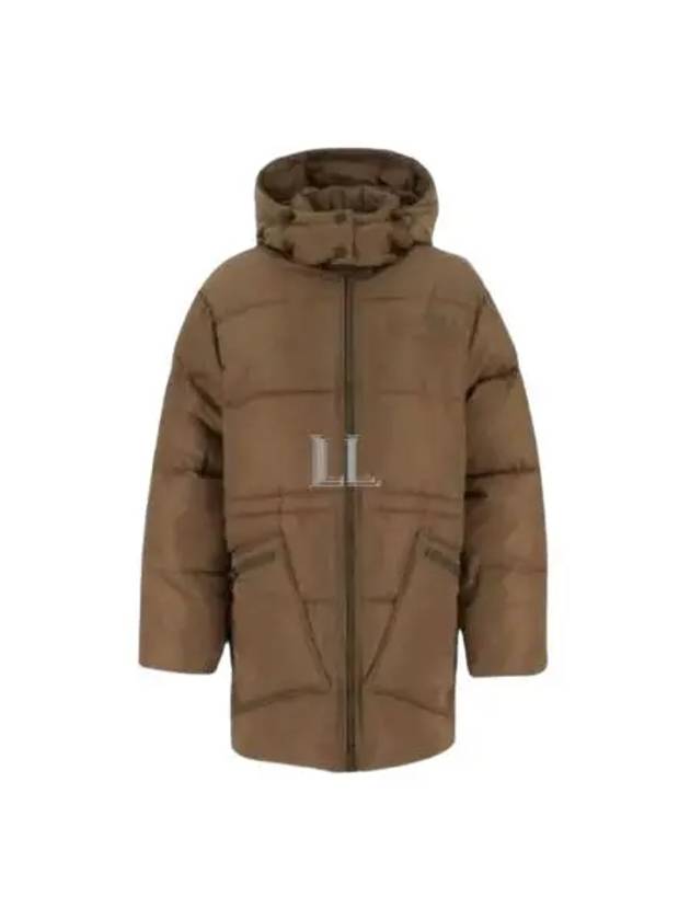 Oversized Tech Puffer Midi Padding Brown - GANNI - BALAAN 2