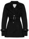 ZELANTE Wool Trench Coat Black 20810127 009 - MAX MARA - BALAAN 1