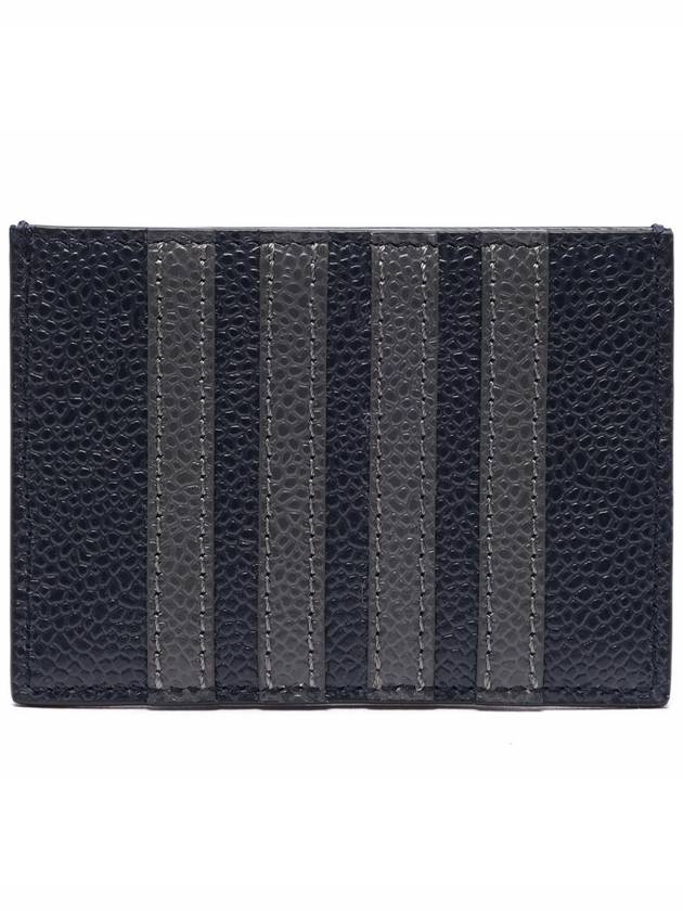 Men's Pebble Diagonal Stripe Card Wallet Navy - THOM BROWNE - BALAAN 5