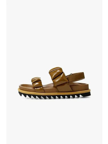 emboss band enamel sandals tan - DRIES VAN NOTEN - BALAAN 1