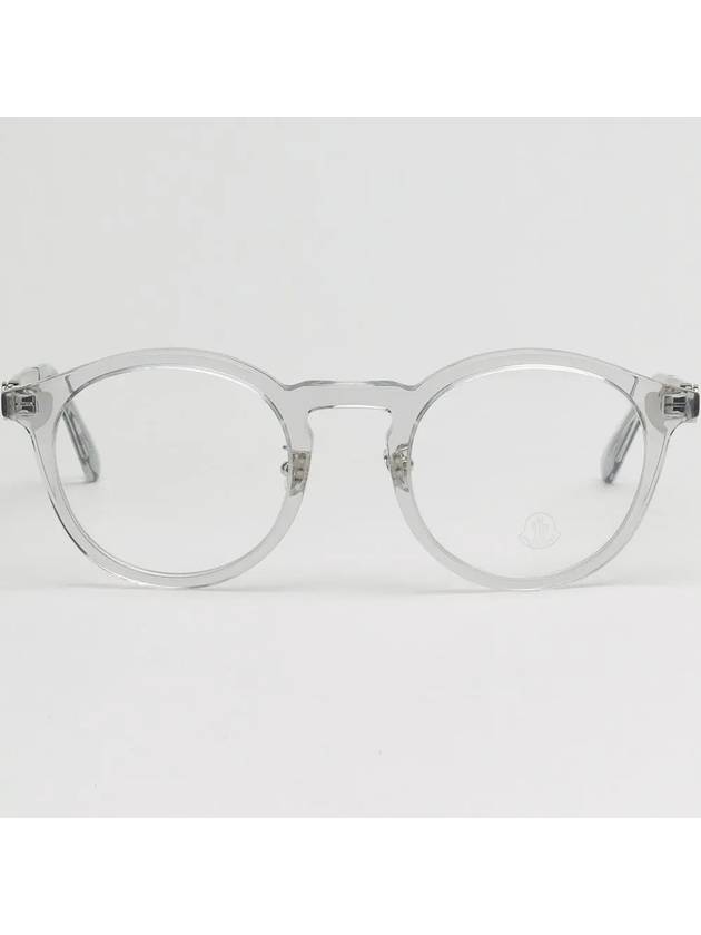 Eyewear Round Plastic Eyeglasses Grey - MONCLER - BALAAN 4