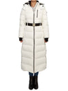 Cloud Belted Hooded Long Padded White - MOOSE KNUCKLES - BALAAN 3