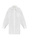 Oversized Long Sleeve Shirt Optical White - MAISON MARGIELA - BALAAN 2