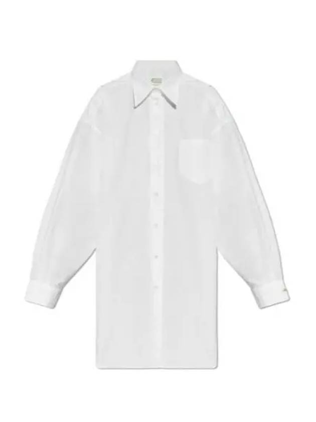 Oversized Long Sleeve Shirt Optical White - MAISON MARGIELA - BALAAN 2