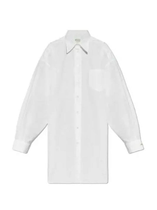 Oversized Long Sleeve Shirt Optical White - MAISON MARGIELA - BALAAN 2