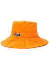 Logo Patch Bucket Hat Orange - GANNI - BALAAN 4