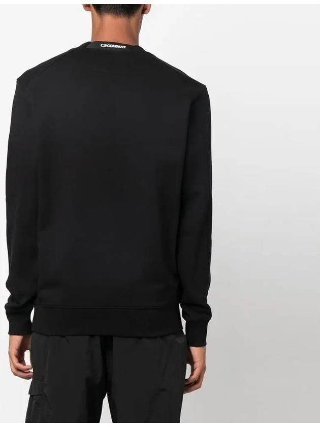 Diagonal Raised Fleece Sweatshirt Black - CP COMPANY - BALAAN 5