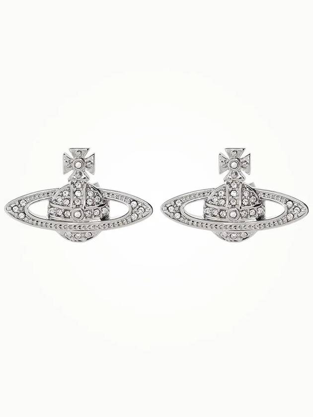 Mini Bas Relief Earrings Silver - VIVIENNE WESTWOOD - BALAAN 2