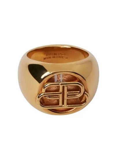 BB Signet Ring Gold - BALENCIAGA - BALAAN 2