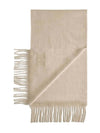 Women's Wsdalia Fringe Cashmere Muffler Beige - MAX MARA - BALAAN 1