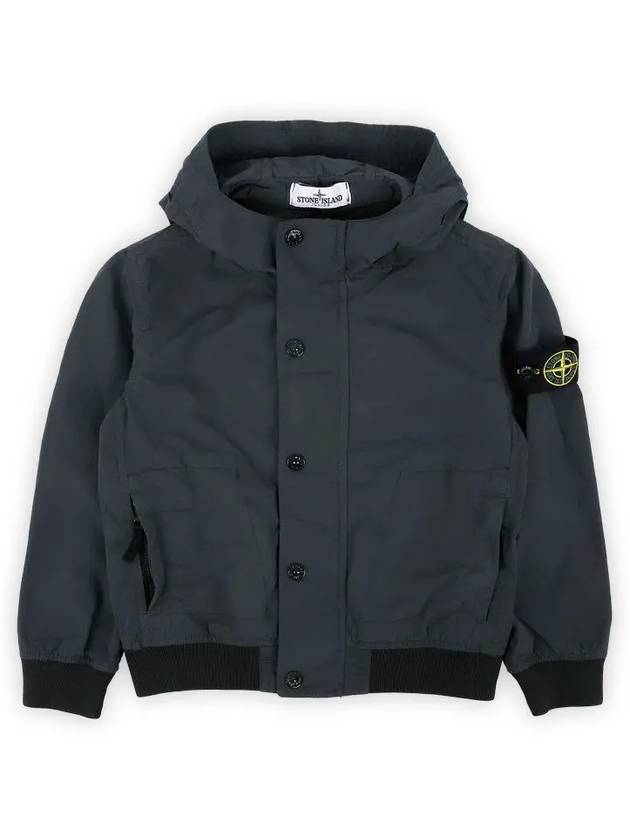 Wappen Patch Zip-Up Hoodie Dark Grey - STONE ISLAND - BALAAN 2