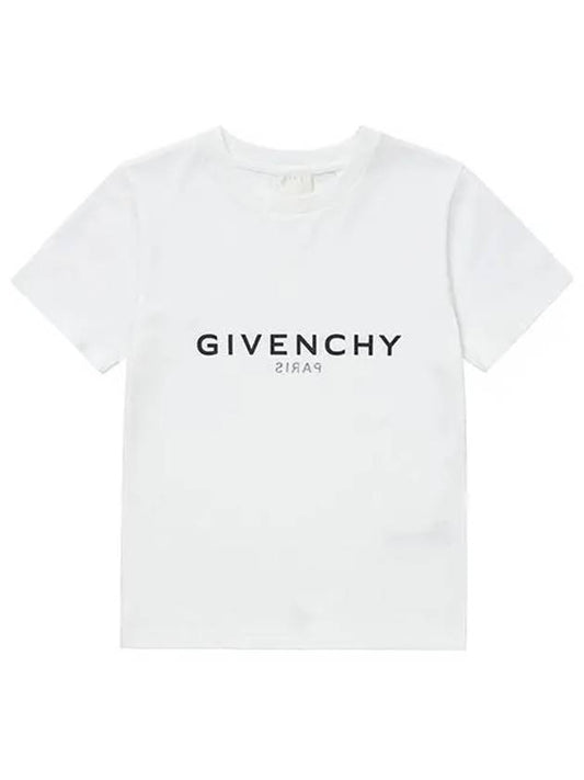 H25446 10P Archetype Logo Print Junior Short Sleeve T Shirt - GIVENCHY - BALAAN 2